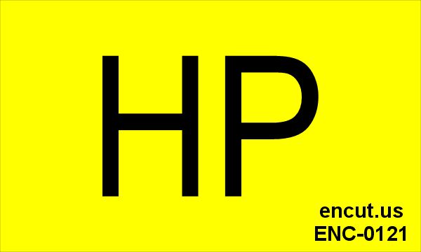 Electrical Panel HP Placard