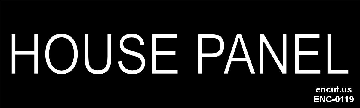 House Panel Placard