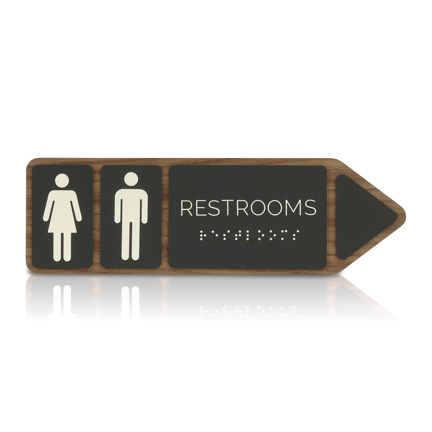 Wood and Acrylic Restroom Signage 2