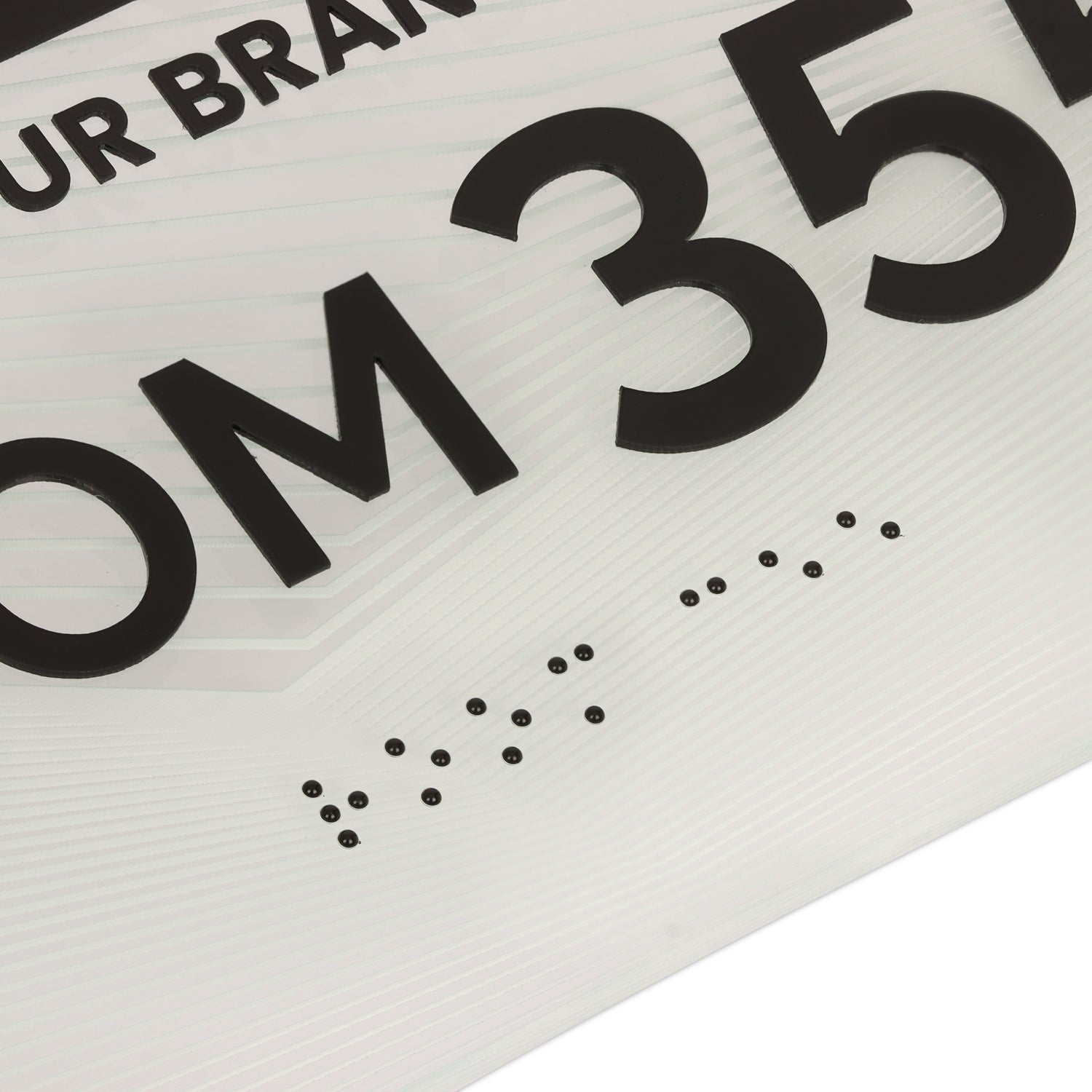 Room 355 Acrylic Signage with Standoffs