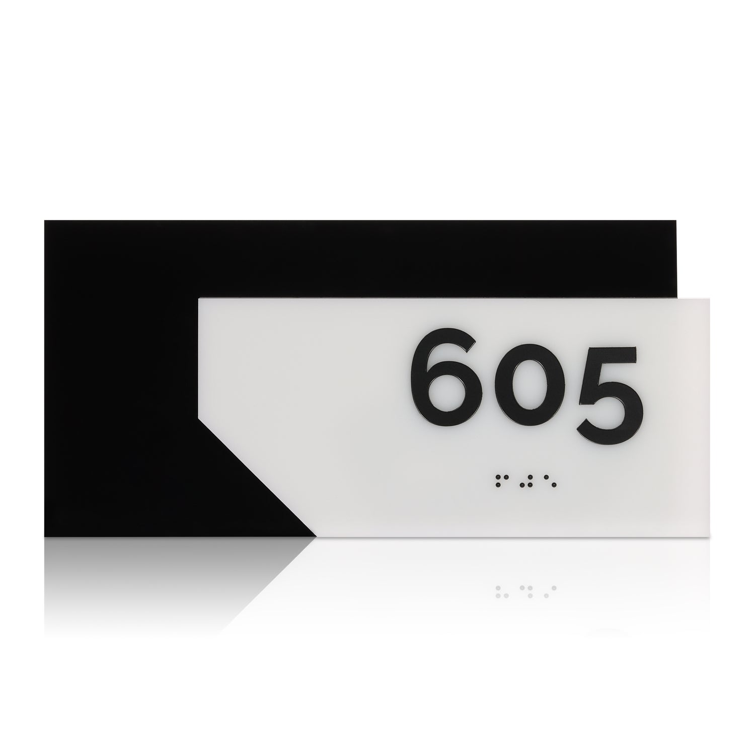 Black and White Door Sign