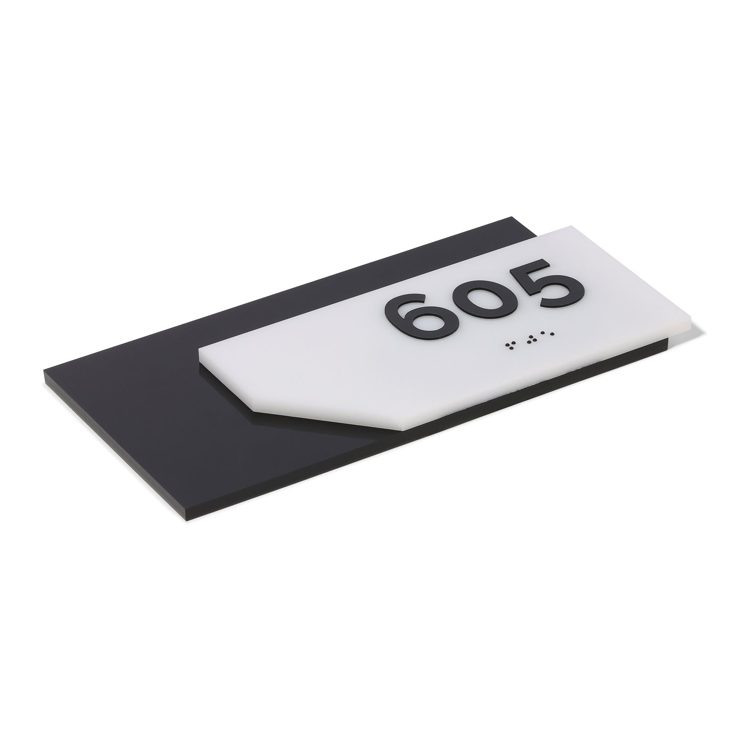 Black and White Door Sign