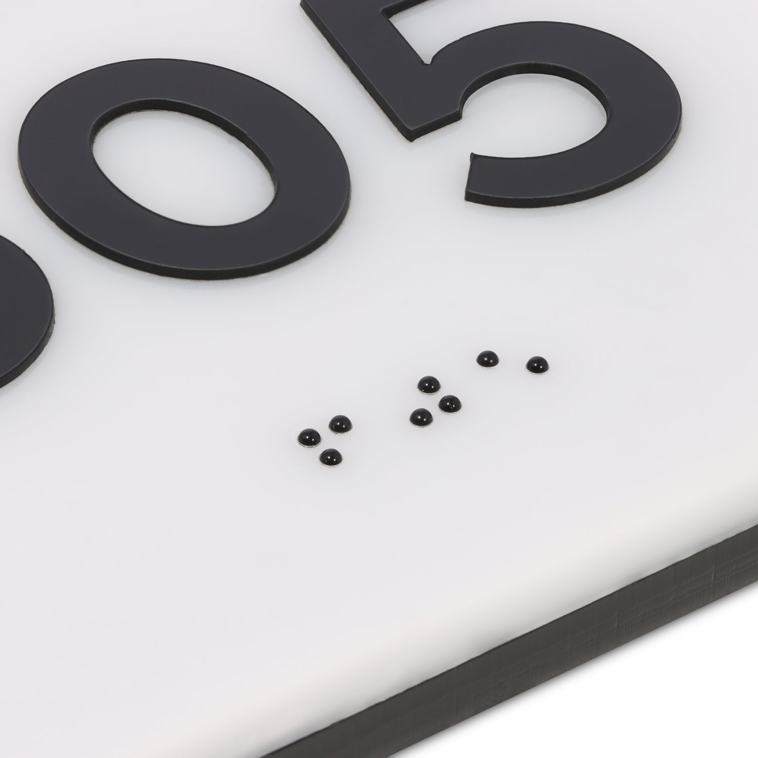 Black and White Door Sign