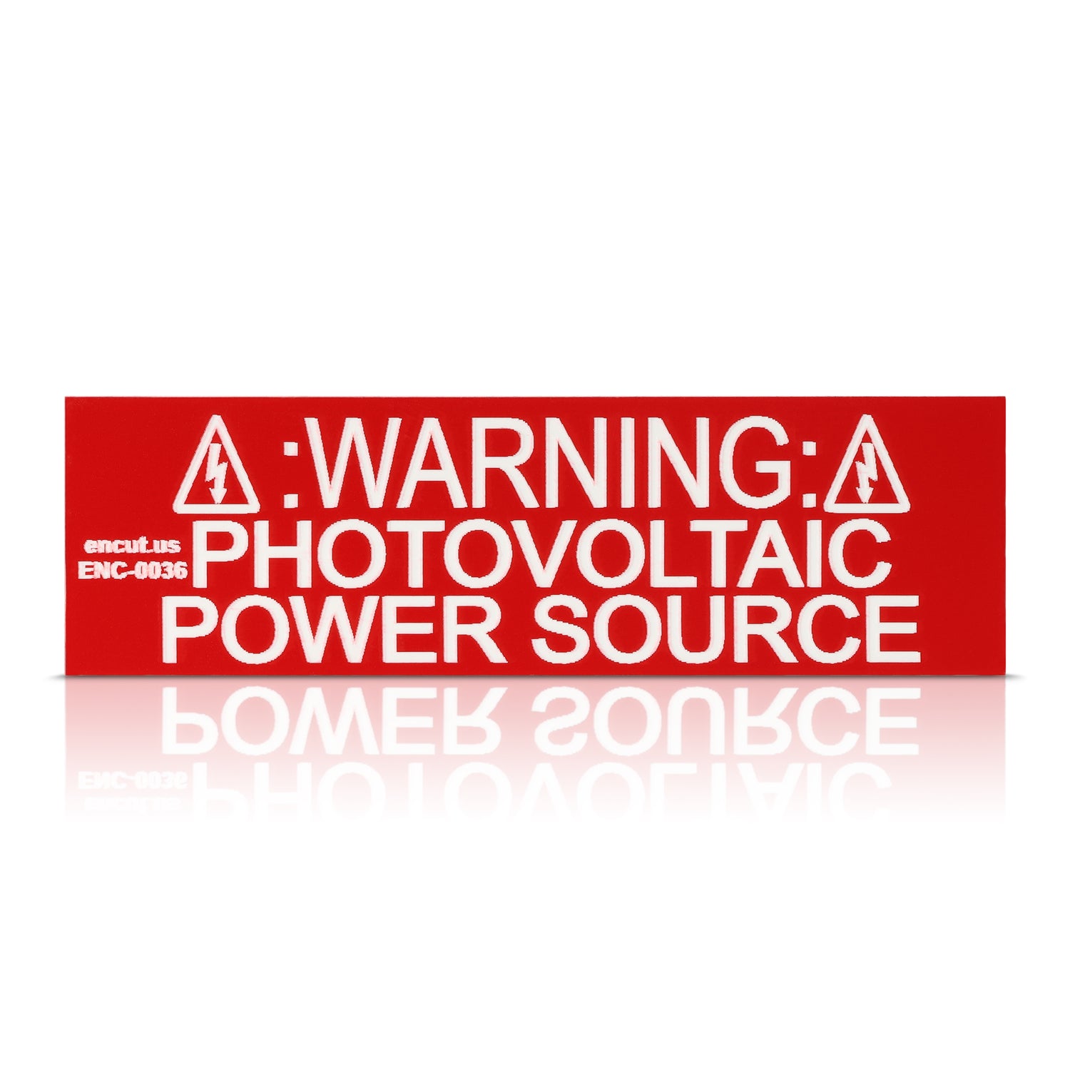Warning: Photovoltaic Power Source Placard