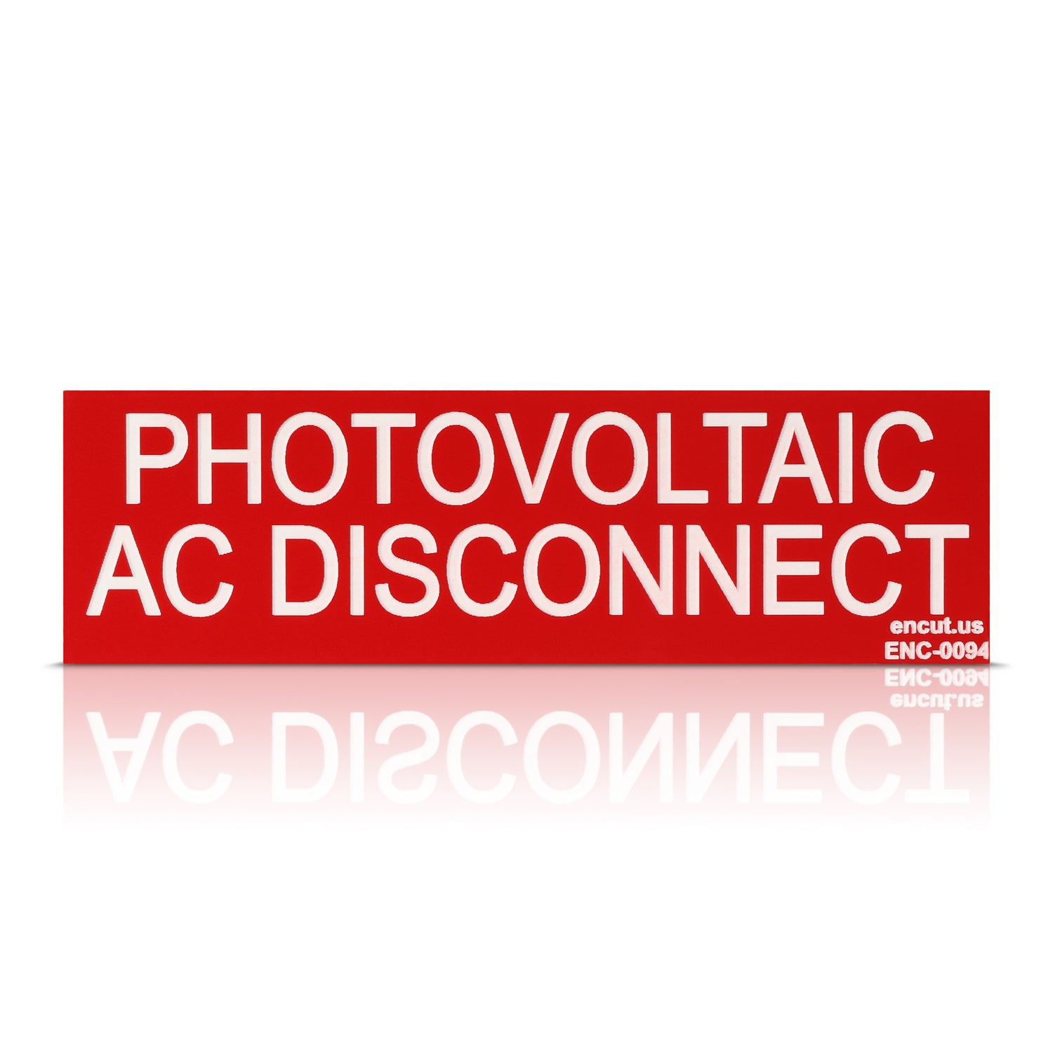 Photovoltaic AC Disconnect Placard