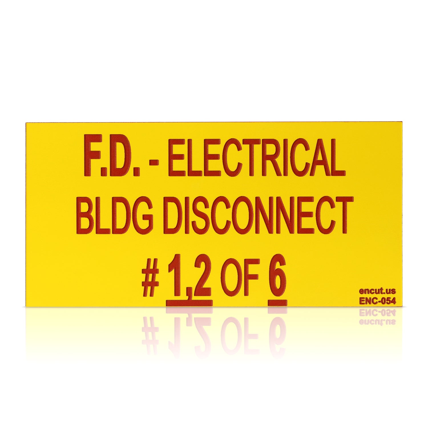 Fire Department Placard