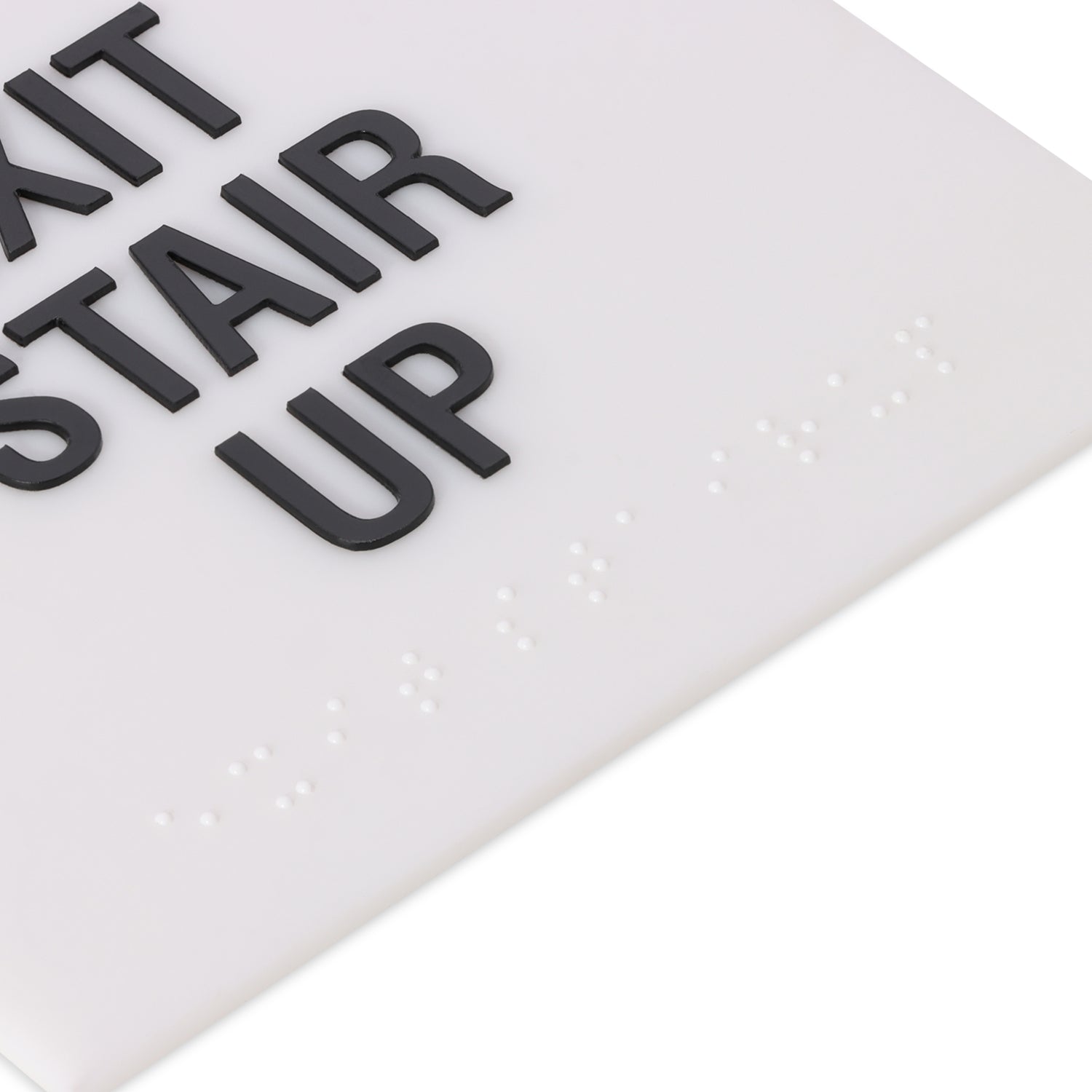 Exit Stair Up Braille Signage