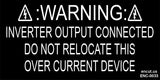 Warning: Inverter Output Connected Placard