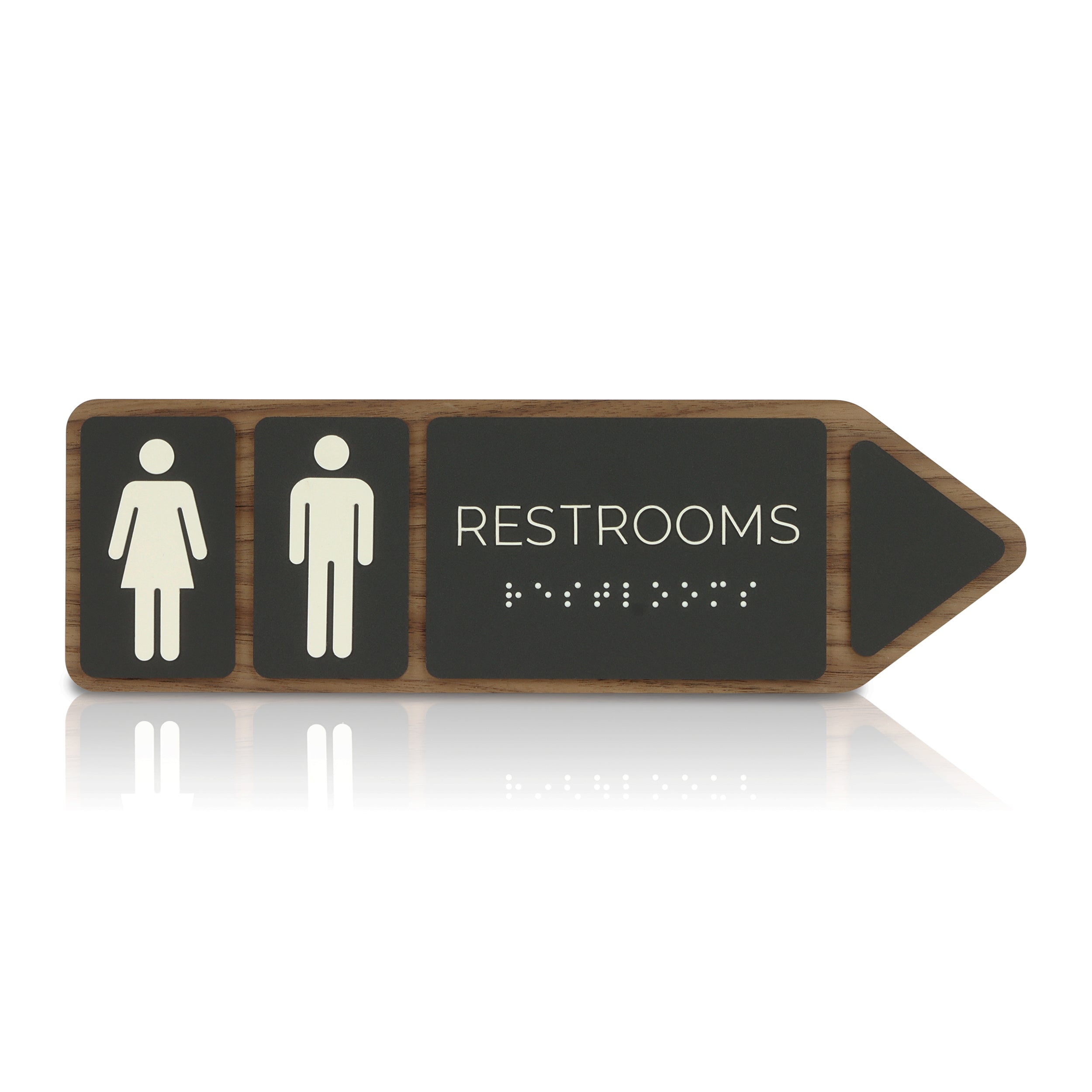Wood and Acrylic Restroom Signage 2 – ENcut