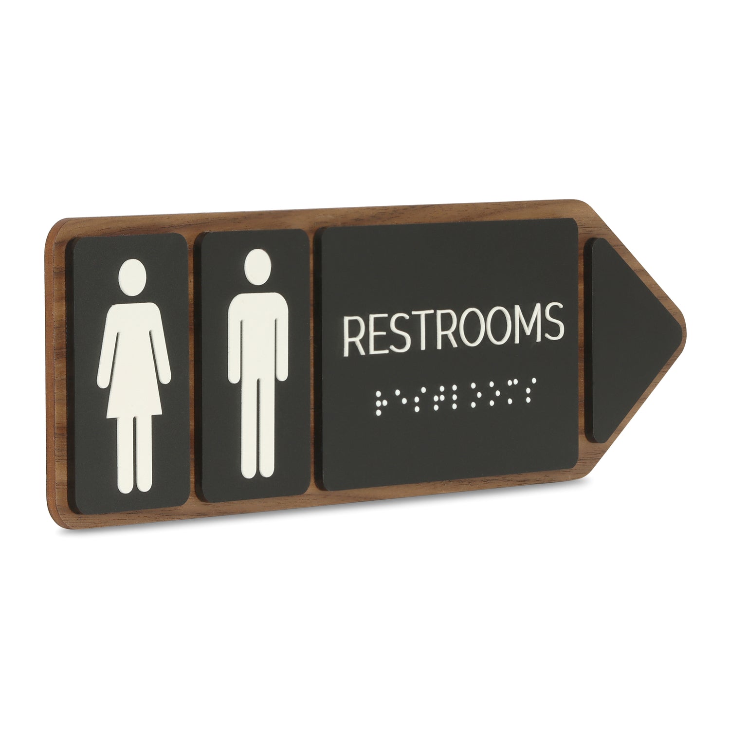 Wood and Acrylic Restroom Signage 2