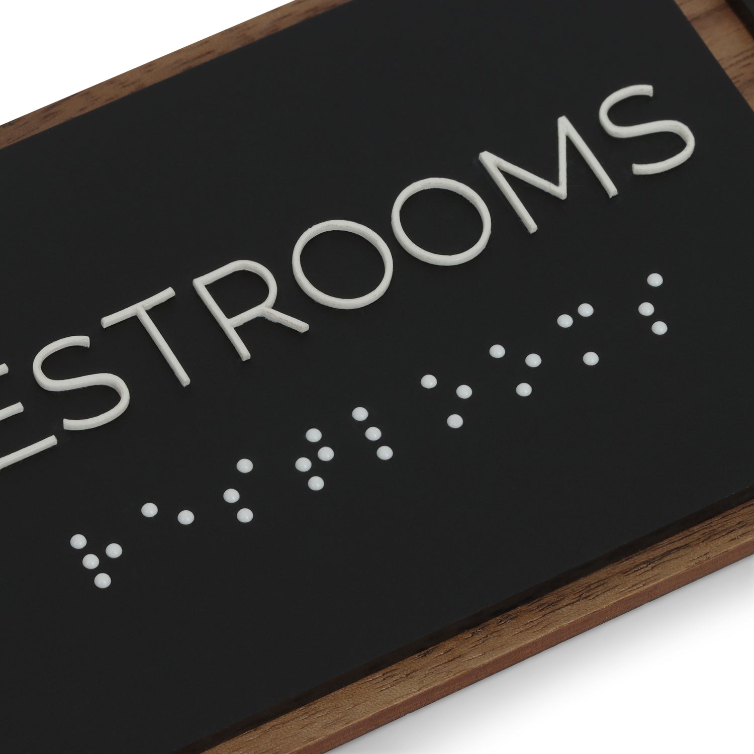 Wood and Acrylic Restroom Signage 2