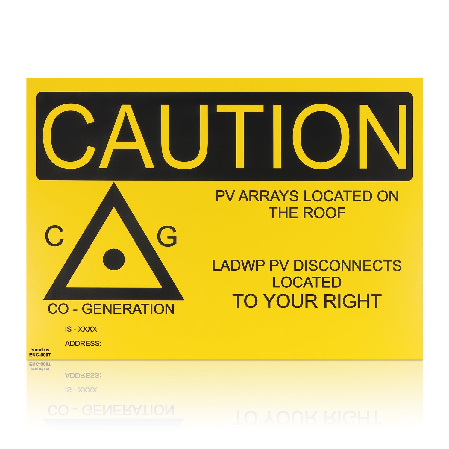 Caution Placard (Large)