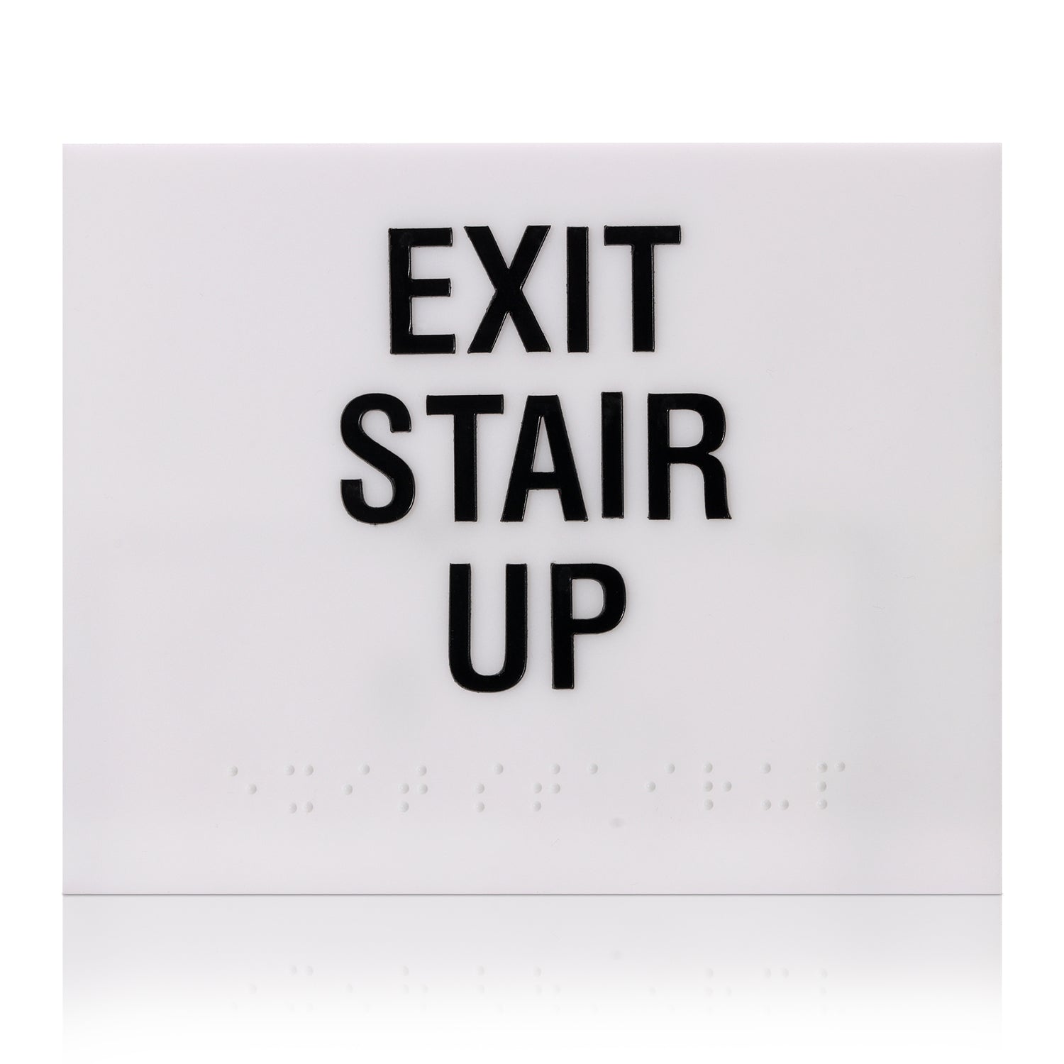 Exit Stair Up Braille Signage