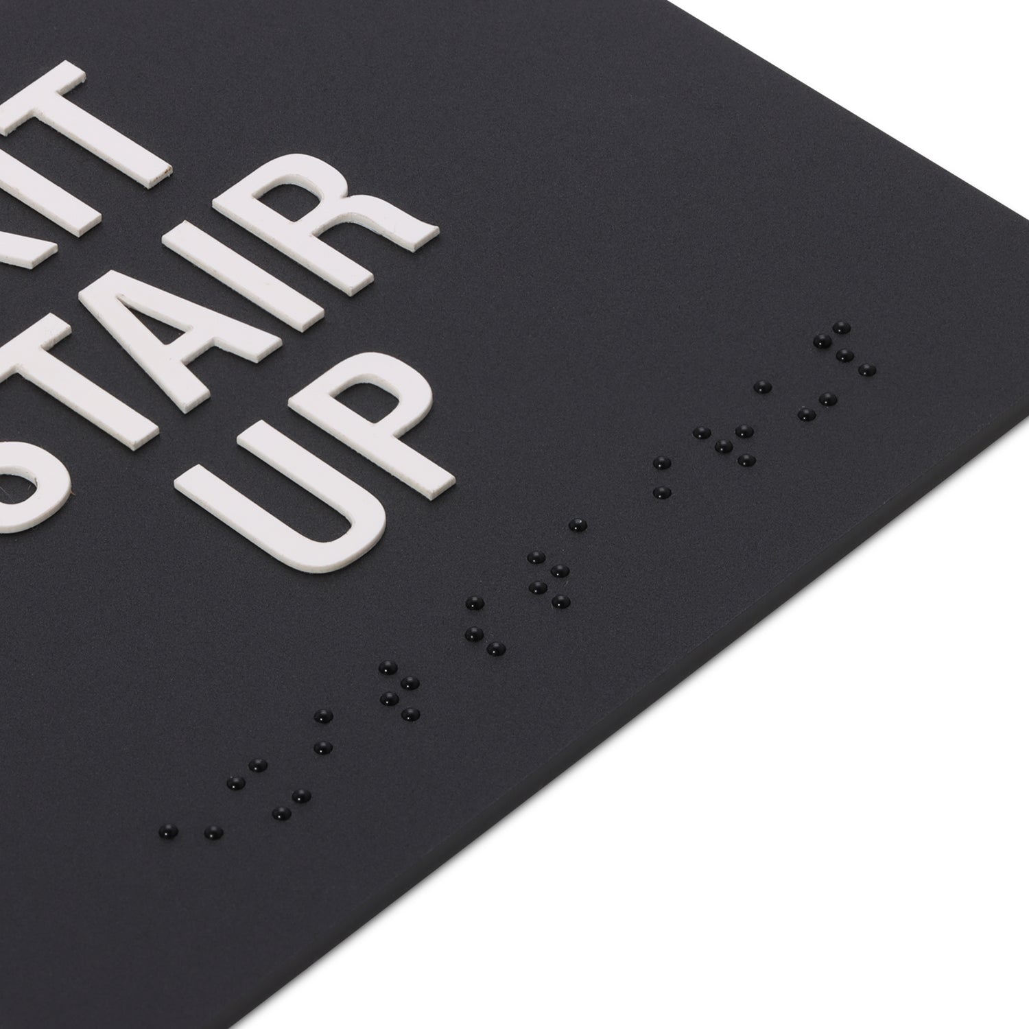 Exit Stair Up Braille Signage