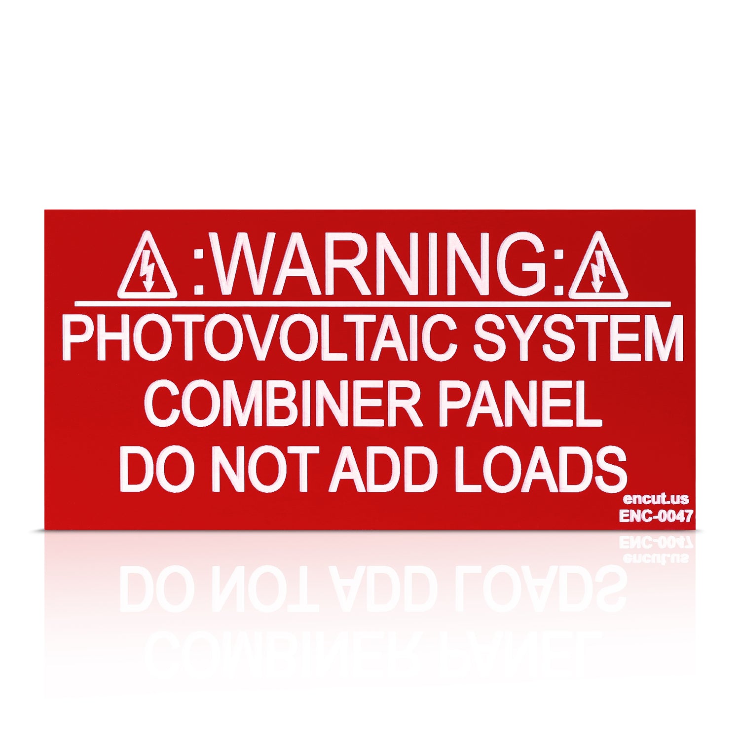 Warning: Photovoltaic System Combiner Panel Placard