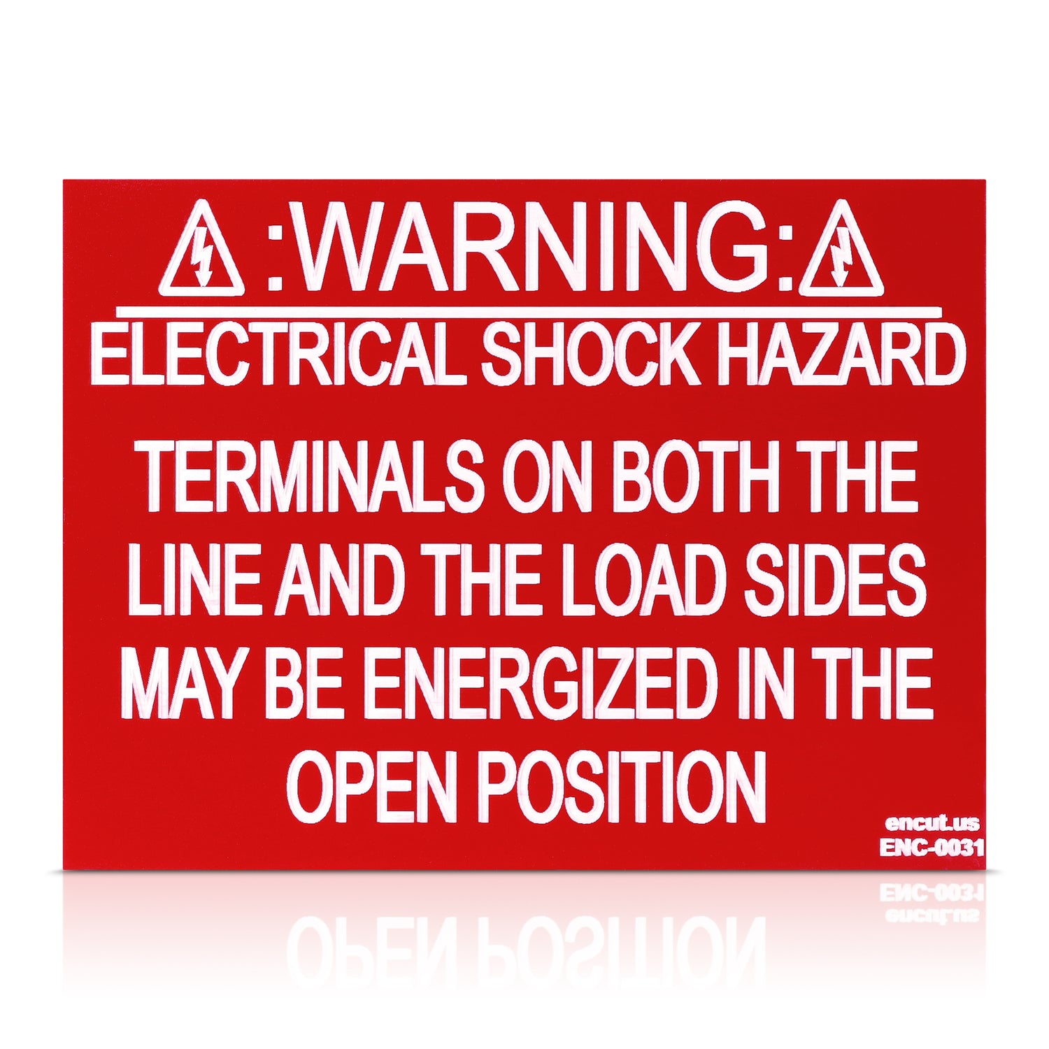 Warning: Terminals On Both The Line And The Load Sides May Be Energized Placard