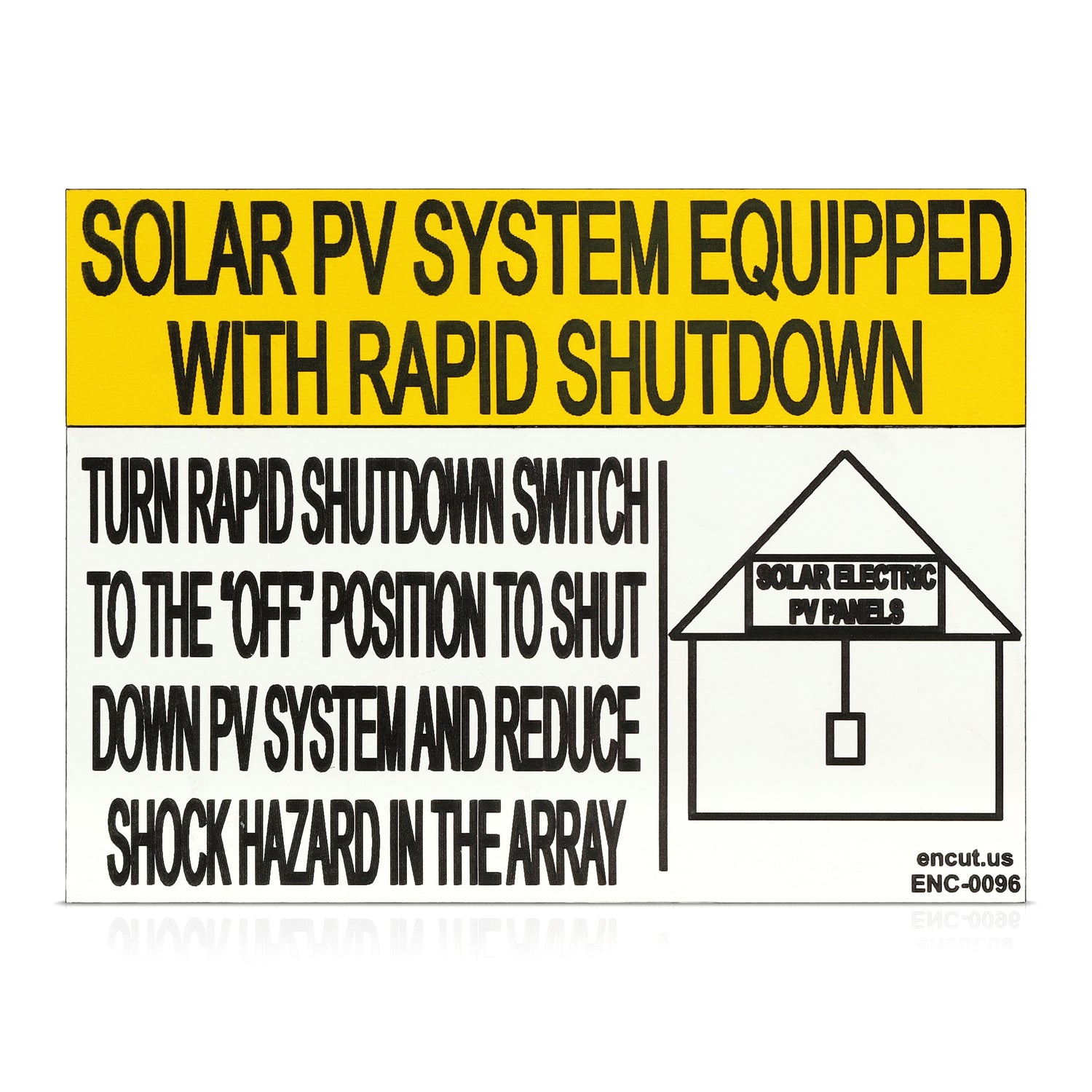 Rapid Shutdown Placard